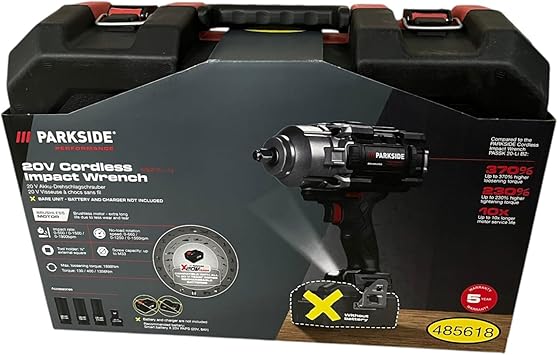 PARKSIDE Performance Cordless Impact Wrench PASSP 20- Li X20V, max ...