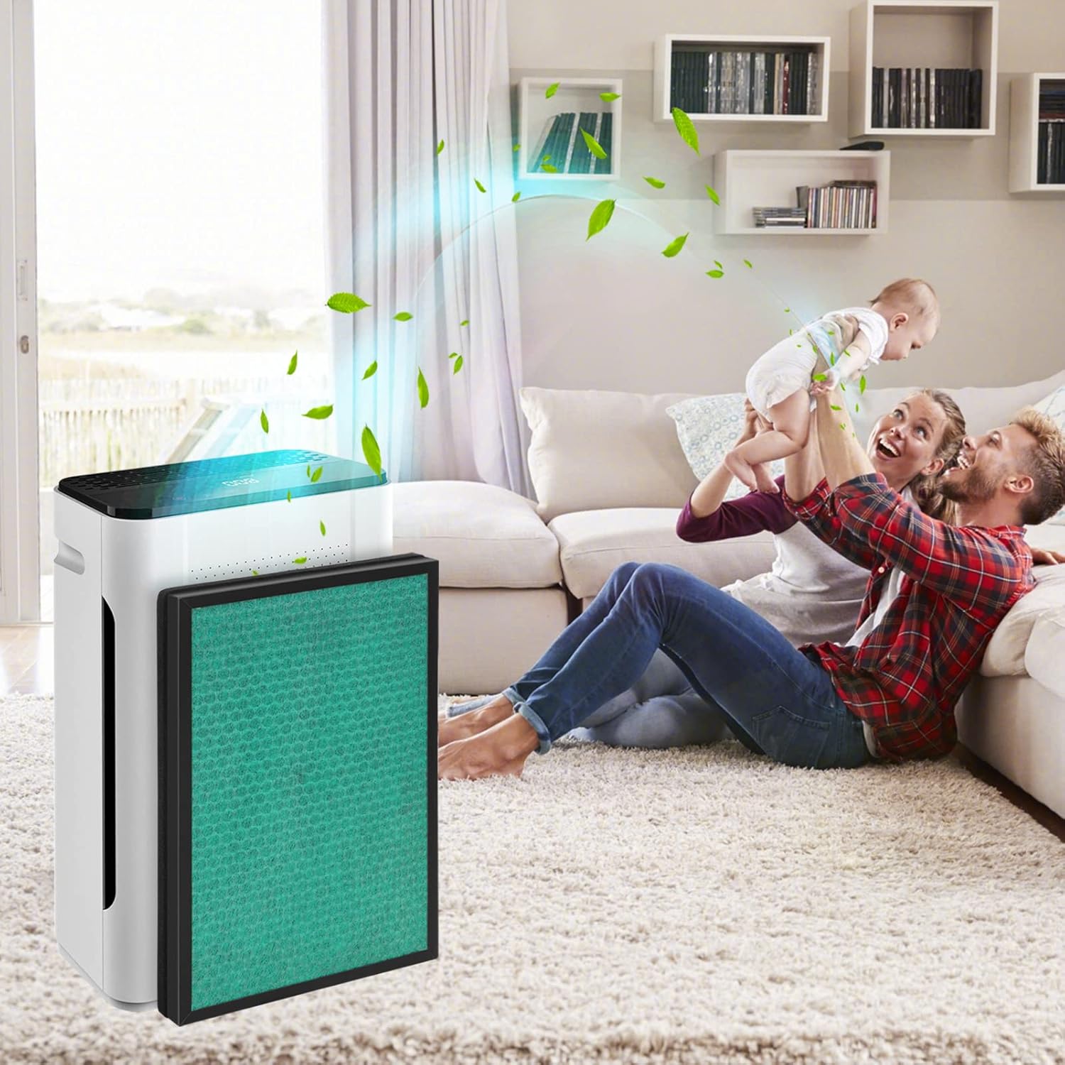 APH260 Replacement Filter Compatible with Pure Morning APH260 Purifier, Also Compatible with Pure Morning APH320 WiFi Purifier, 3-in-1 Filter System（2-Pack） - Image 6