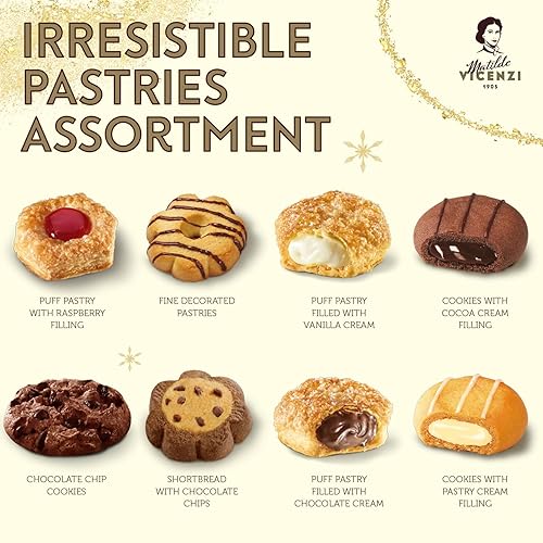 Miniatura 27 de Matilde Vicenzi Verona - Surtido de pasteles y galletas italianas, regalos gourmet para Acción de Gracias y Navidad, galletas surtidas en lata