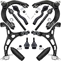 Vista 12 de Detroit Axle - Kit de suspensión completo de 12 unidades para Dodge Ram 1500 4x4 solamente - 2 brazos de control superiores y rótulas, 2 rótulas