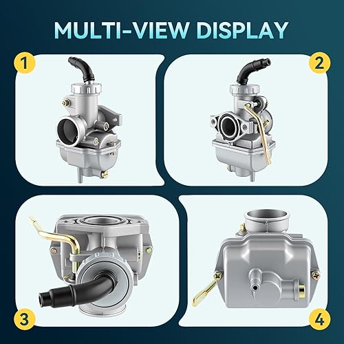 Miniatura 2 de AUTOKAY Carburador PZ20 49cc 70cc 90cc 100cc 110cc 125cc Coolster NST para ATV Quad chino de 4 tiempos SUNL TAOTAO JCL para Honda CRF50F XL75 CRF80F