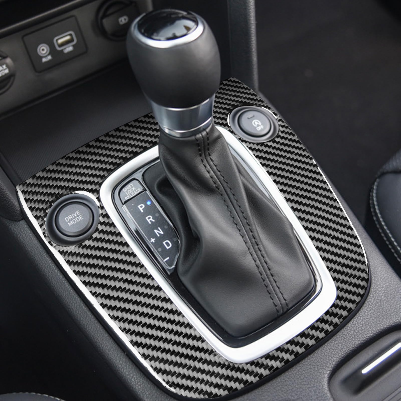 Amazon.com - UOADA Car Center Console Gear Shift Frame Decal Real