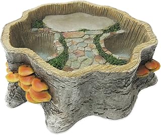 Pacific Giftware Mini Fairy Garden Tree Trump Woodear Planter Pot for DYI Decorative Miniature Fairyland Garden Display Planter 10L
