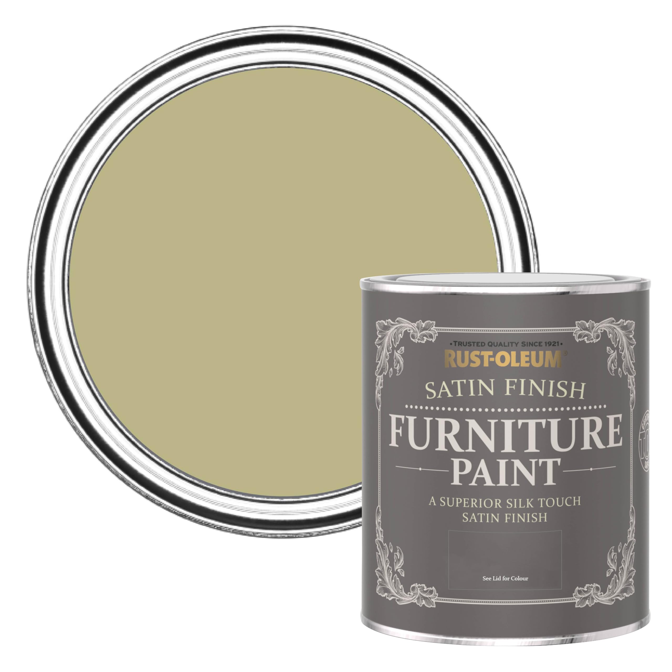 Rust-Oleum Satin Furniture Paint Sage Green - Green