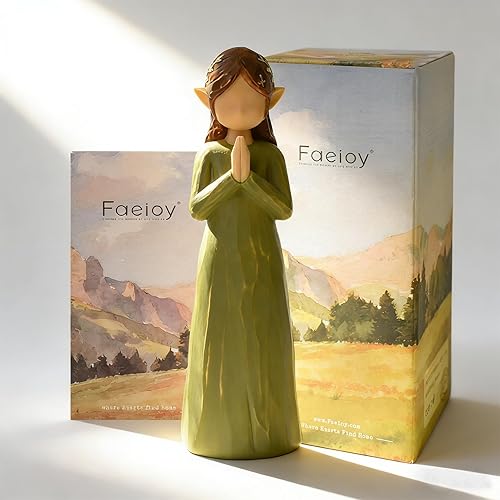 OneGift Figurine de Fée Priant - Cadeau de Guérison, Condoléances,