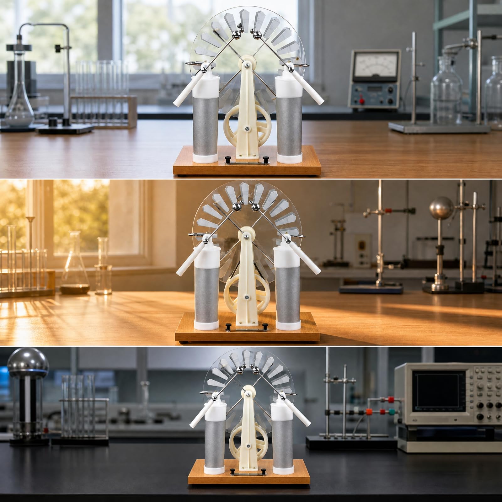 Generatore a Induzione Elettrostatica J23008 da Tavolo Generatore di Induzione Elettrostatica Pratico per Insegnanti di Scienze, Mostre Educative