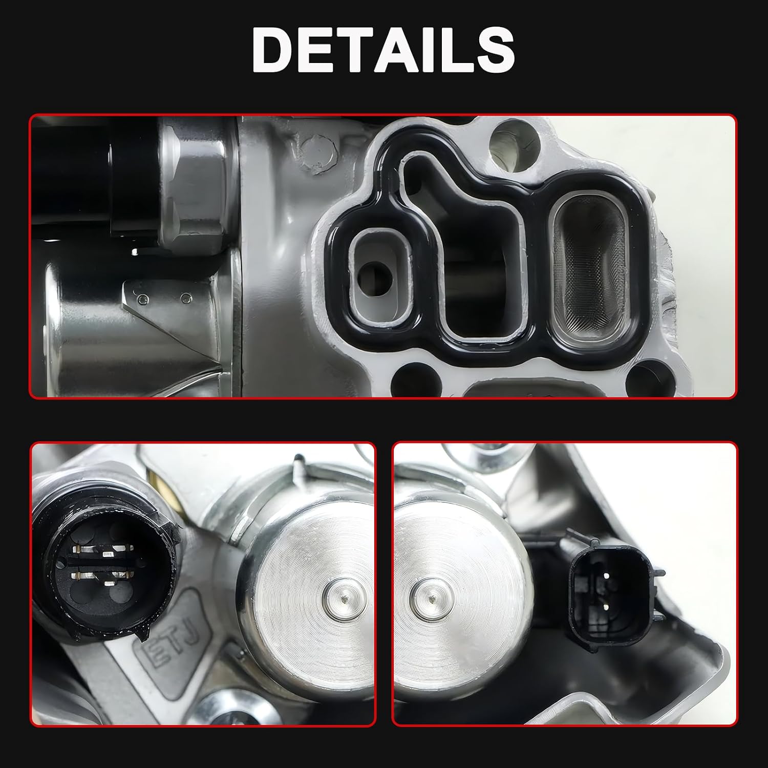 VTEC Solenoid Spool Valve Assembly w/Oil Pressure Switch & Gasket Fit for Honda 2003-2007 Accord 2002-2005 Civic 2002-2009 CR-V 2003-2011 Element, Acura 2002-2006 RSX, Replace 15810-PNE-G01