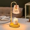 Candle Warmer Lamp - Dimmable Candle Lamp Warmer with Timer Electric Candle Warmer Light for Jar Candles, Scented Wax Melt Warmer with 2 Bulbs for Home Decor Gifts for Women Men (Octagon Champagne) [Energy Class G]