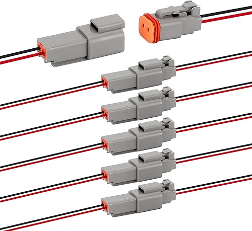 Miniatura 11 de Kit de conectores DT Deutsch de 482 piezas con conectores eléctricos automotrices impermeables de 2, 3, 4, 6, 8, 12 pines, incluye herramienta de
