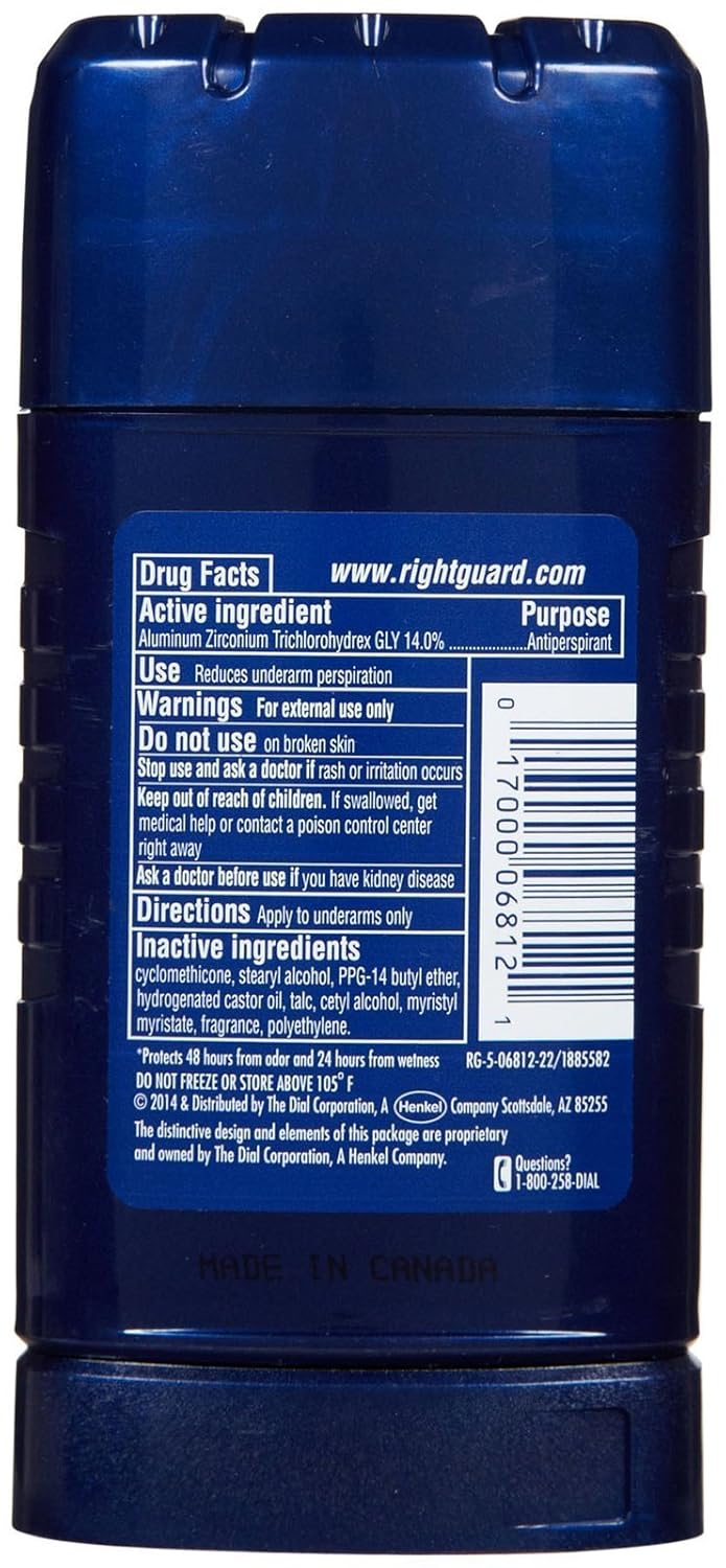 Central Sales Company Right Guard Sport Antiperspirant & Deodorant Invisible Solid, Fresh, 2.6 Oz (10017000068128) : Right Guard Invisible Solid : Beauty & Personal Care
