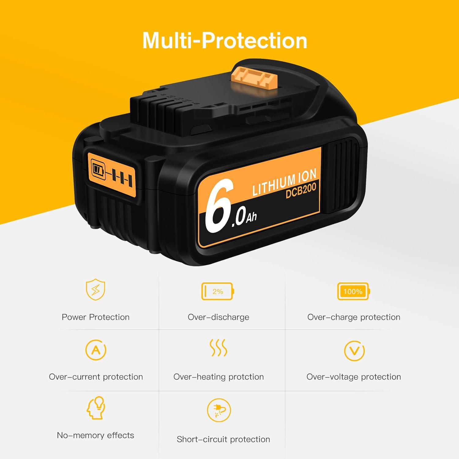 70% Off Discount DCB205 20V 6.0Ah Lithium MAX XR Replacement Battery for Dewalt DCB200 DCB201 DCB203 DCB205 DCB204 DCB206 DCB204-2 DCB205-2 DCB181-XJ Dewalt 20V All Dewalt 20V Cordless Power Tools 2 Pack Super Brands DCB205 20V 6.0Ah Lithium MAX XR Replacement Battery for Dewalt DCB200 DCB201 DCB203 DCB205 DCB204 DCB206 DCB204-2 DCB205-2 DCB181-XJ Dewalt 20V All Dewalt 20V Cordless Power Tools 2 Pack