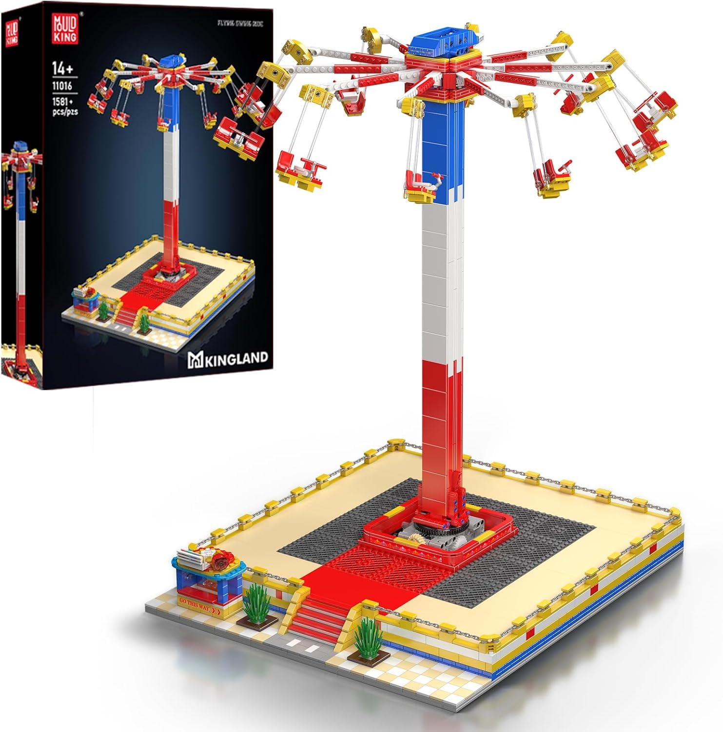 Amazon.com: Mould King 11016 Fantasy Amusement Park Series ?Swing