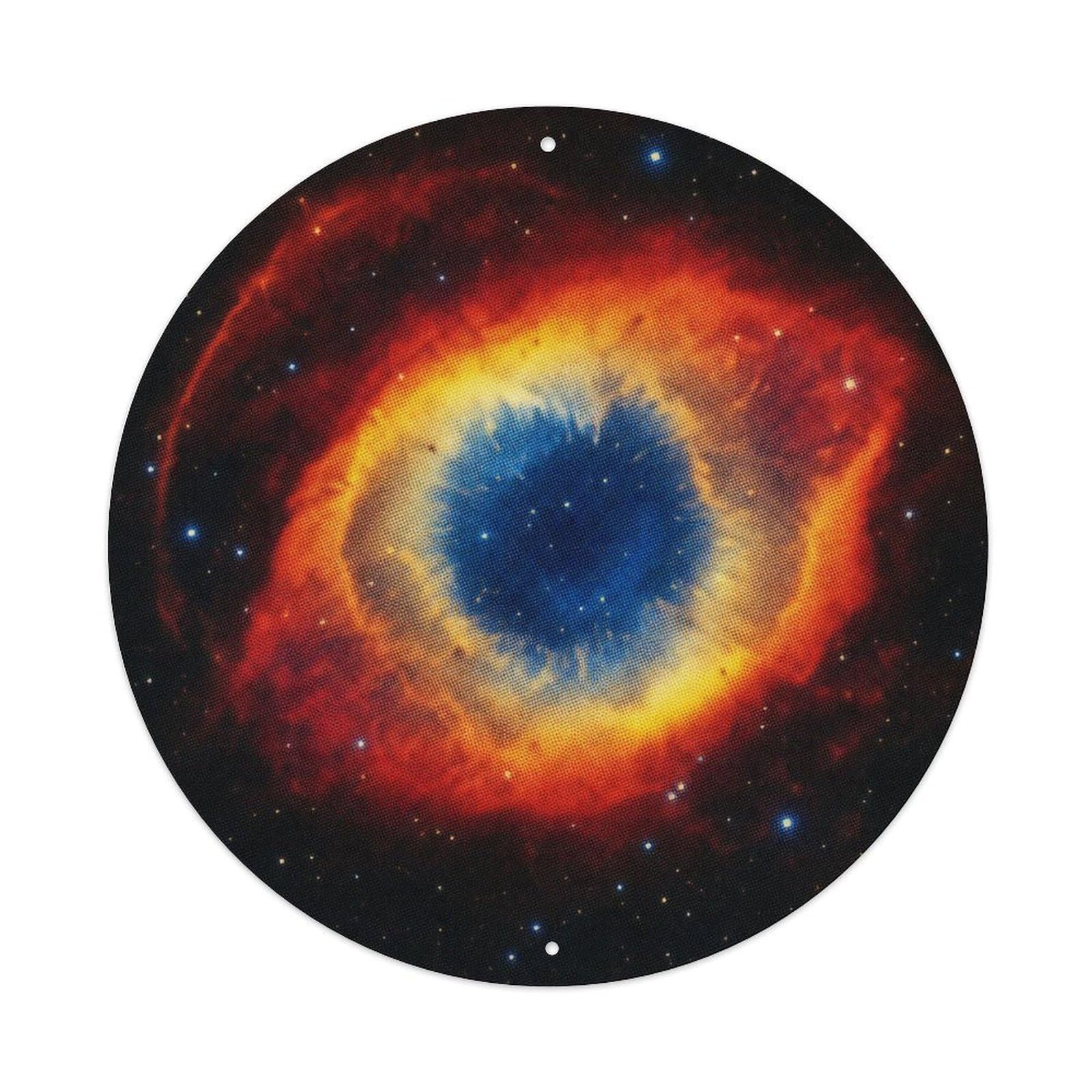 Okngb Style Astronomy Ngc 7293 Helix Nebula Cosmic Discovery Survey Metal Tin Sign Plaque Wall Decor For Cafe, Man Cave, Club Bar, Office, Home Garden Round Metal Poster 8X8inch