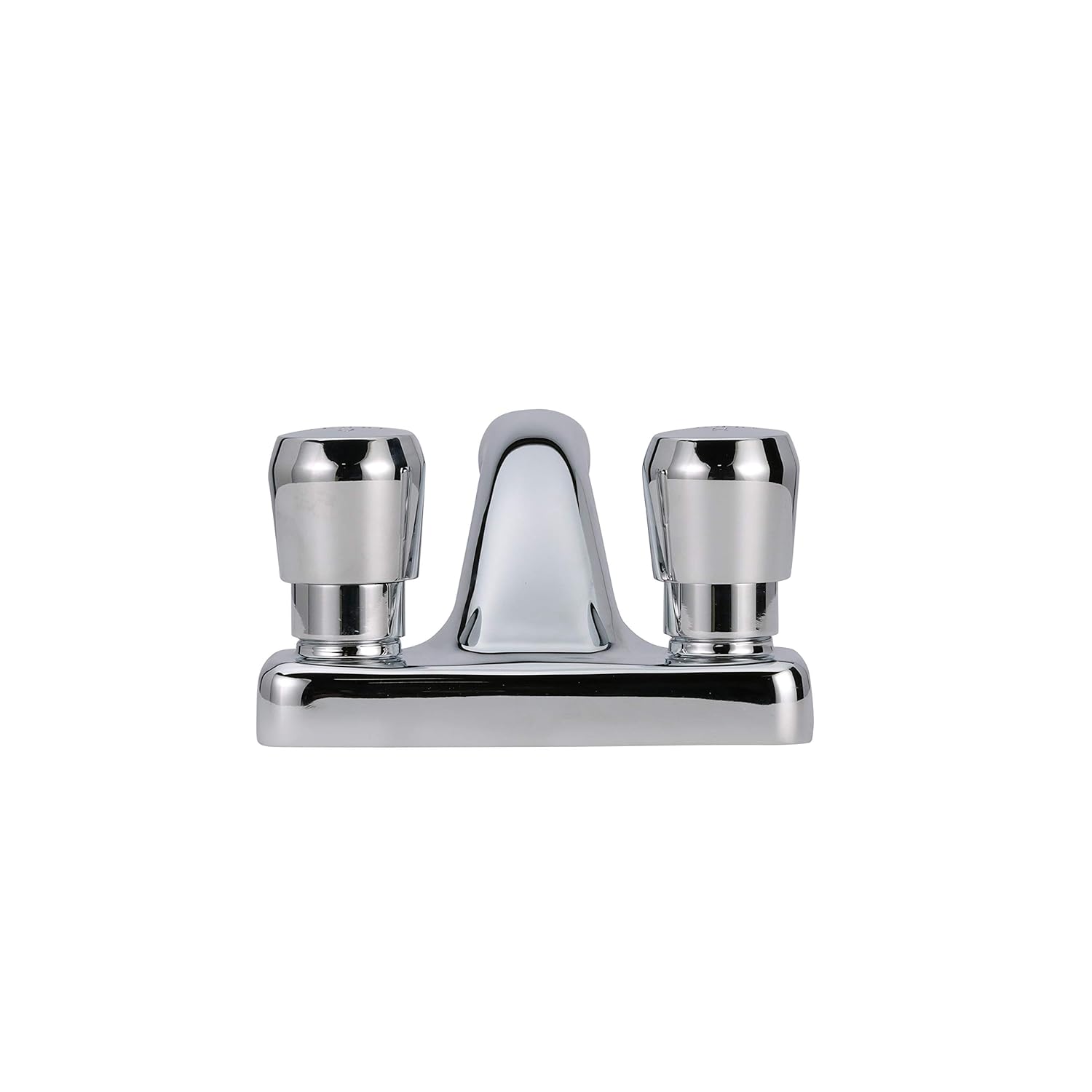 Zurn Z86500-XL-3M AquaSpec Metering Faucet, Deck Mount, 0.5 GPM Vandal-Resistant Pressure-Compensating Spray, Push-Button Handles, Chrome