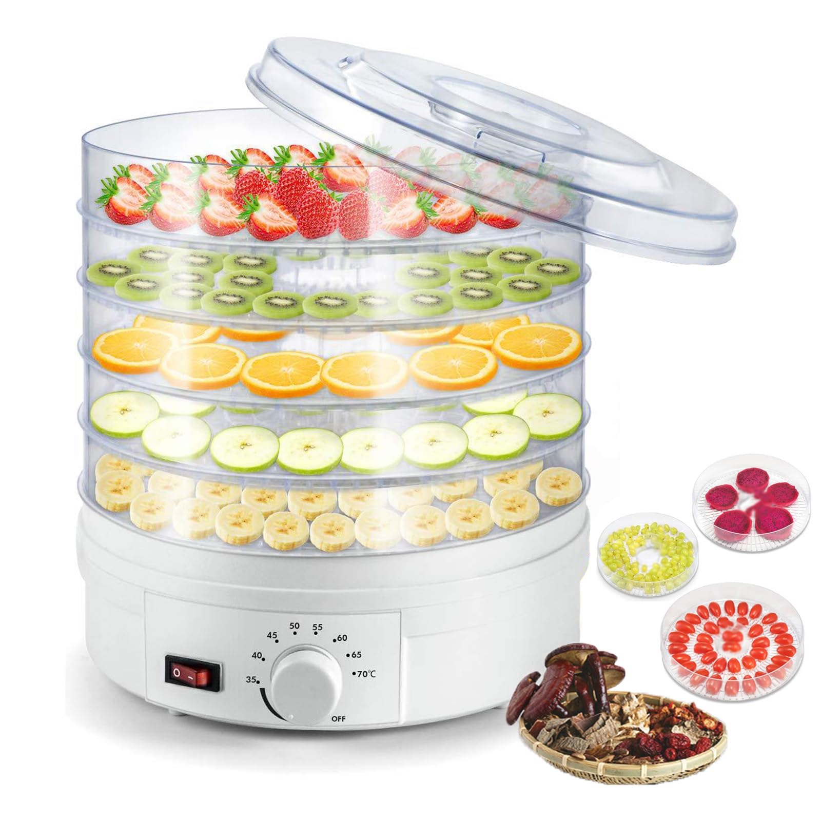 Amazon.co.jp: 食品乾燥機 フードドライヤー 食品脱水機 5 層大容量