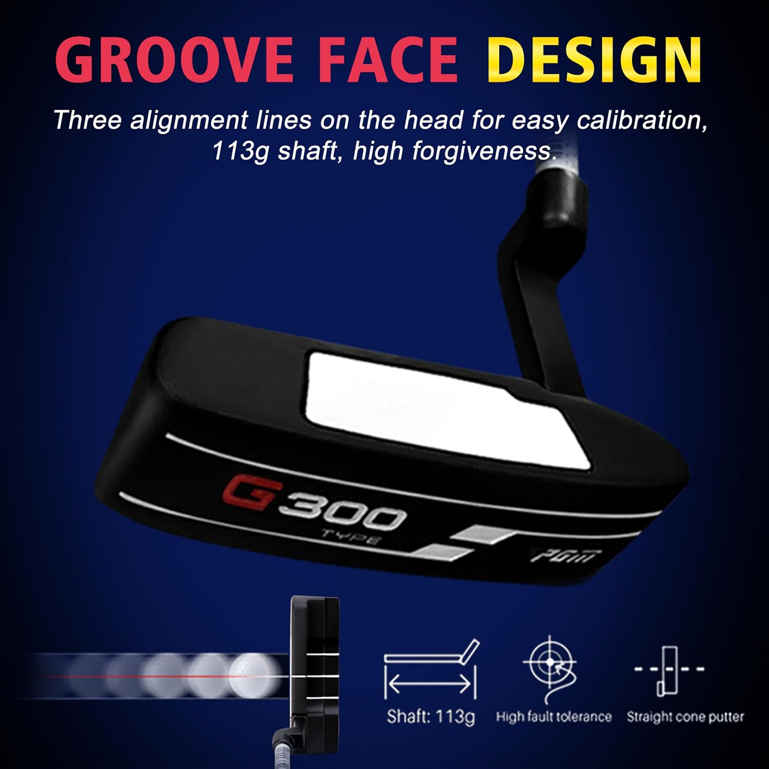 PGM Men’s Complete Golf Club Set – Titanium Driver, Draw-Biased Hybrid, High-Strength Irons, Forgiving Putter, Stand Bag with 5 Headcovers - Image 6