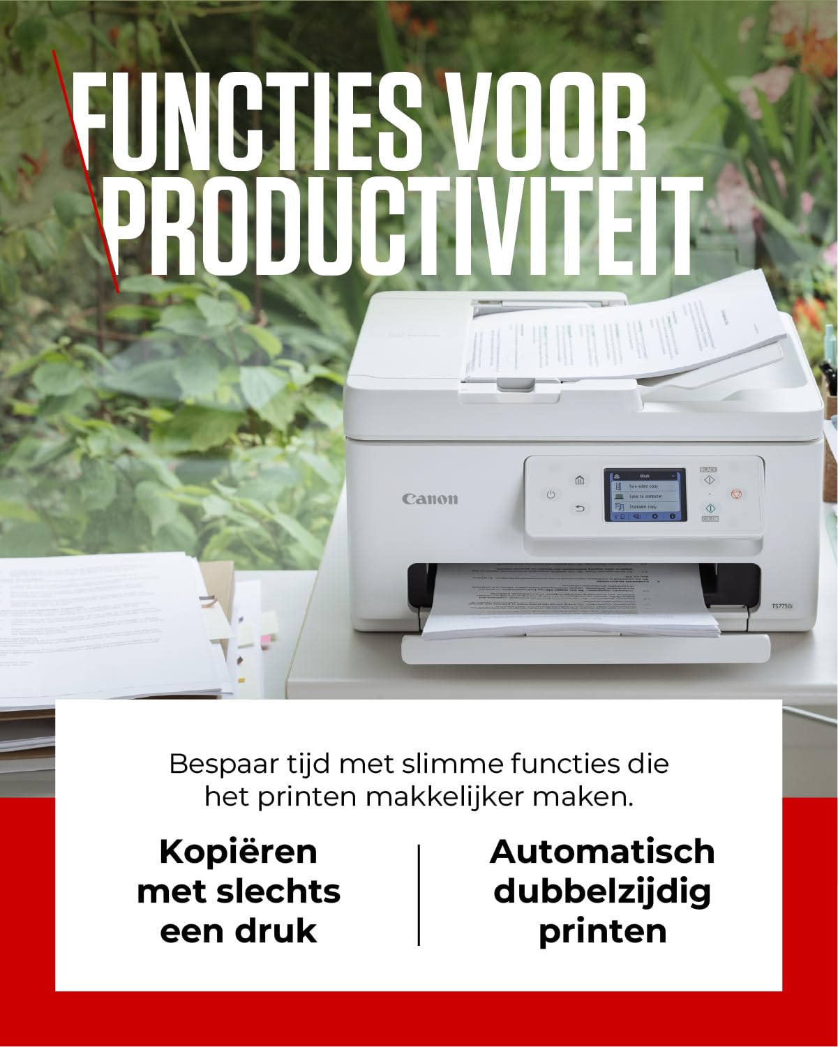 Canon Serie PIXMA TS7750i - Stampante Multifunzione, Fotocopiatrice e Scanner per la Casa | Connessione Wireless per Stampare da Smartphone | Stampante Wifi con PIXMA Print Plan