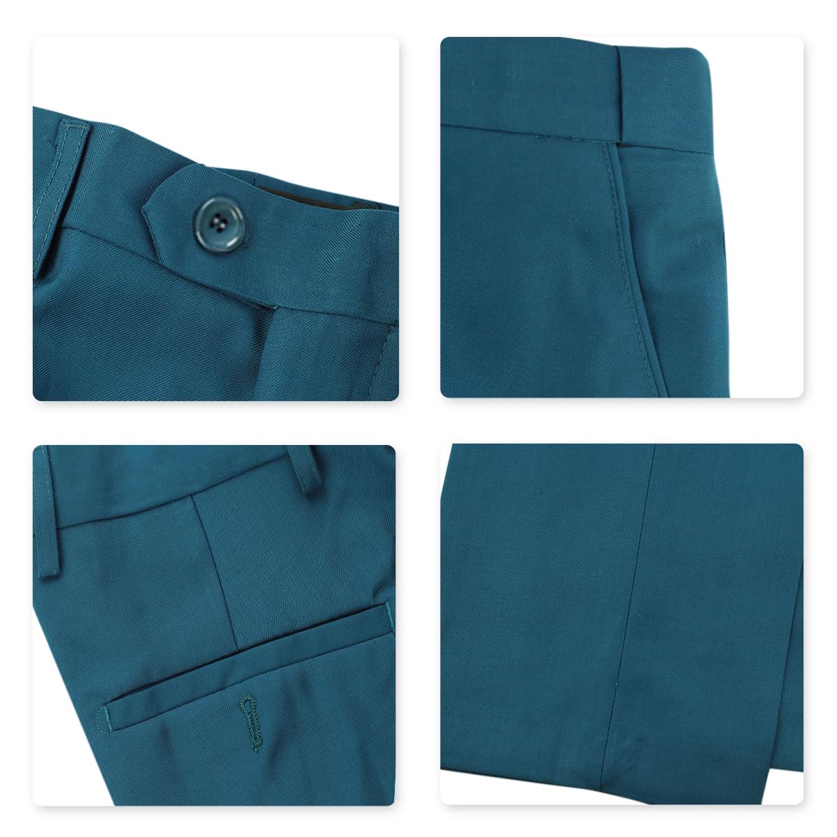 YOUTHUP Costume Homme 3 Pièces Slim Fit Customes Mode Affaires