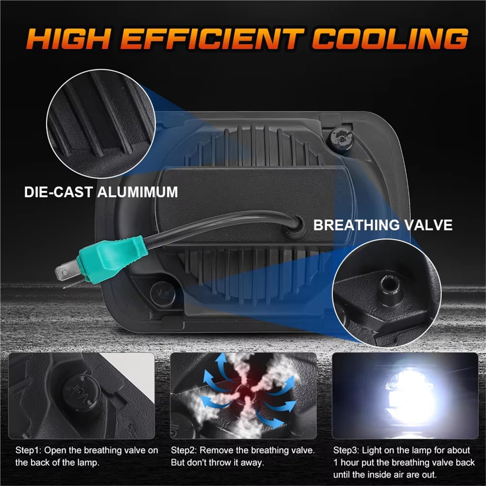 Faro Anteriore Gruppo 5x7 Ha Condotto Il Faro Angel Eyes Led 12v Quadrato Fari A Led Per Jeep Per Cherokee XJ Off Road YJ H6054 6052 6054 H5054 Set Di Fari(2 piece,002)