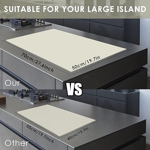 Miniatura 3 de Mantel individual de silicona extra grande, tapete de silicona flexible de grado alimenticio para niños, mantel individual antideslizante para cena,