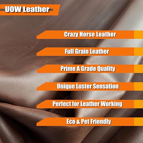 Miniatura 7 de Hojas de herramientas de cuero Veg Bronceado, 2 piezas de hoja de cuero de alta calidad de 8 x 12 pulgadas de grosor para manualidades, 0.118-0.157