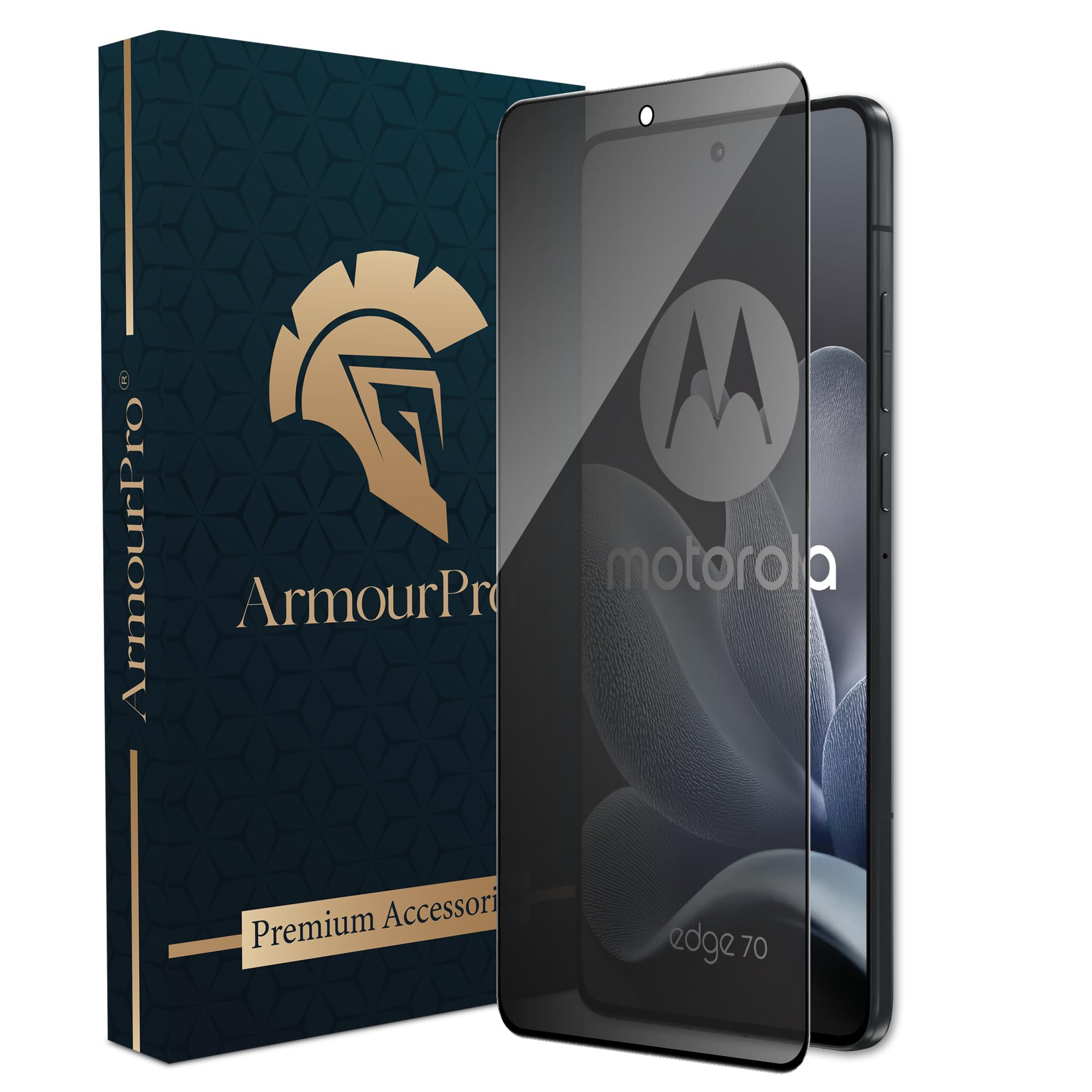 ArmourPro Privacy Tempered Glass for Motorola Edge 70 - Anti-Spy Anti Peeping Screen Protector, 9H Hardness, Edge-to-Edge Coverage, Ultra Thin, Bubble-Free Installation Kit | Black-image-16