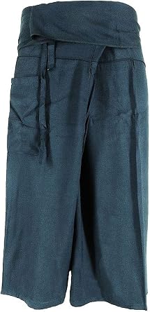 Original Thai Fisherman Pants Trouser Yoga Massage Rayon Cotton Long Warp