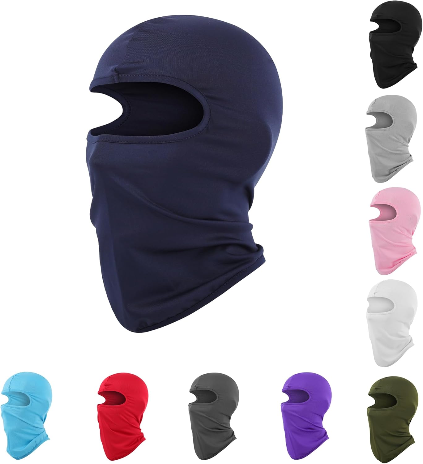 Pukavt 1-3 Pack Kids Balaclava Ski Mask for Boys and Girls, UV Protection Windproof Scarf for Winter Snowboard Cycling