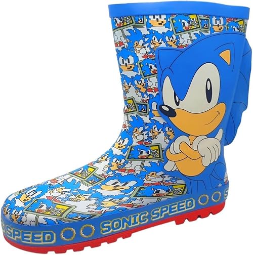 Sonic The Hedgehog Thick Rubber Wellies 
