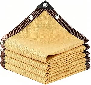 Sunblock Shade Cloth, Beige UV...