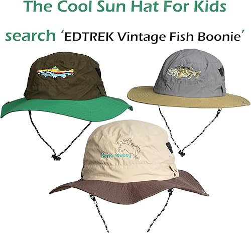 Miniatura 3 de EDTREK Elite Youth Performance - Sombrero de malla para niños y niñas, sombrero de caza y sombrero de pesca
