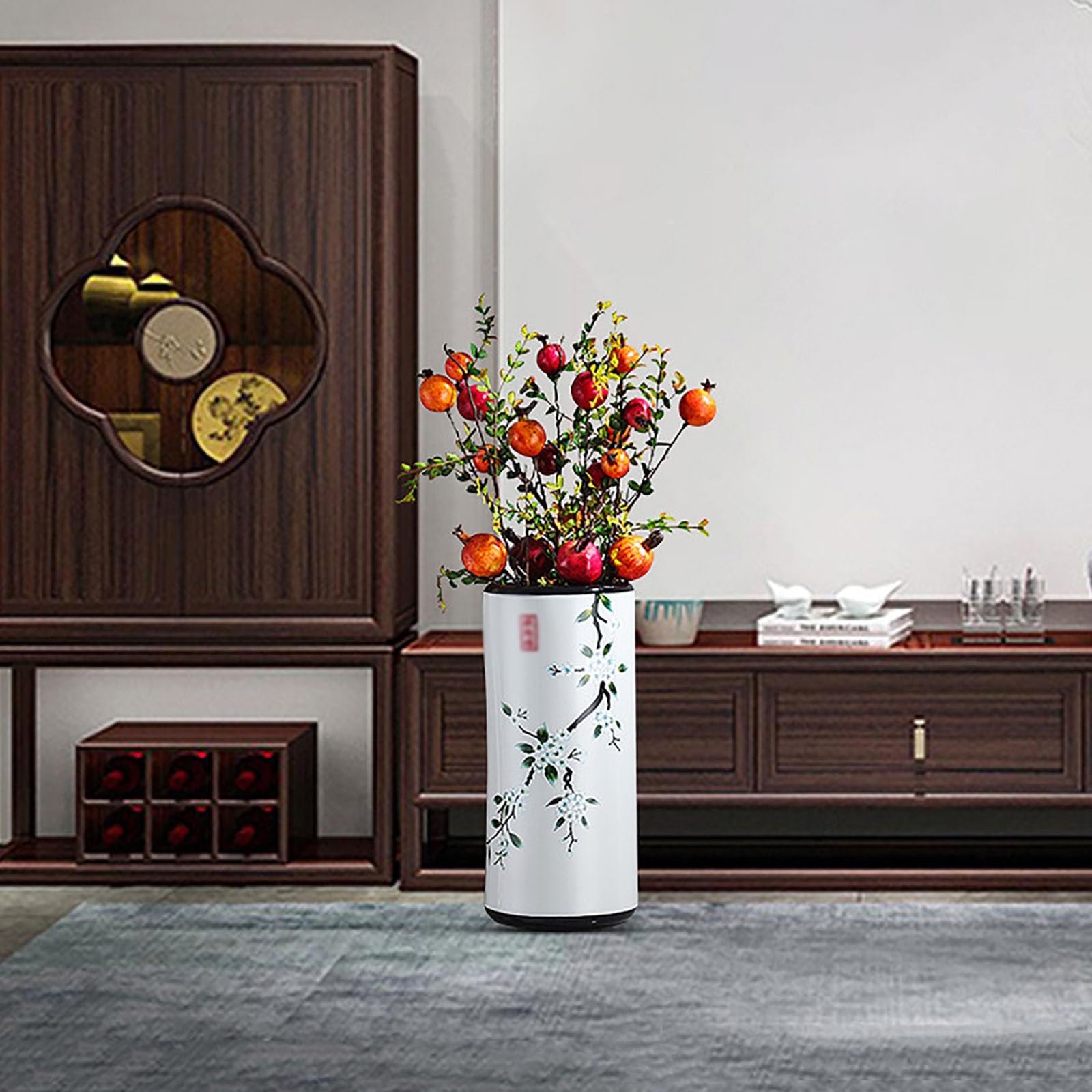 Canne Sur Pied Multifonctionnelle En Porcelaine Peinte, Porte-Parapluie En Céramique Fait à La Main, Canne Sur Pied Pour Le Salon, Pour L'entrée De L'hôtel, L'entrée Intérieure Et Le Bureau