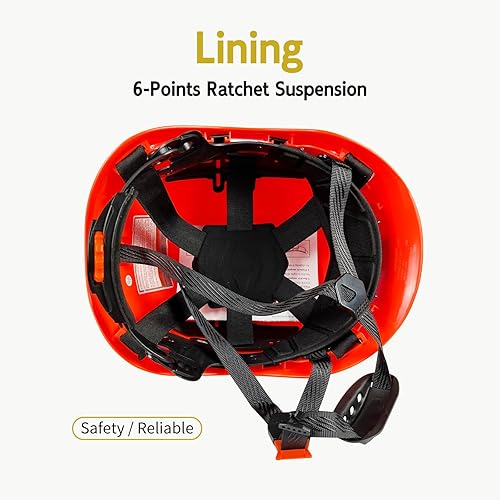 Miniatura 8 de Casco de seguridad industrial con visera orejeras casco duro con visera ventilada, protección para la cabeza de trabajo de construcción, ANSI