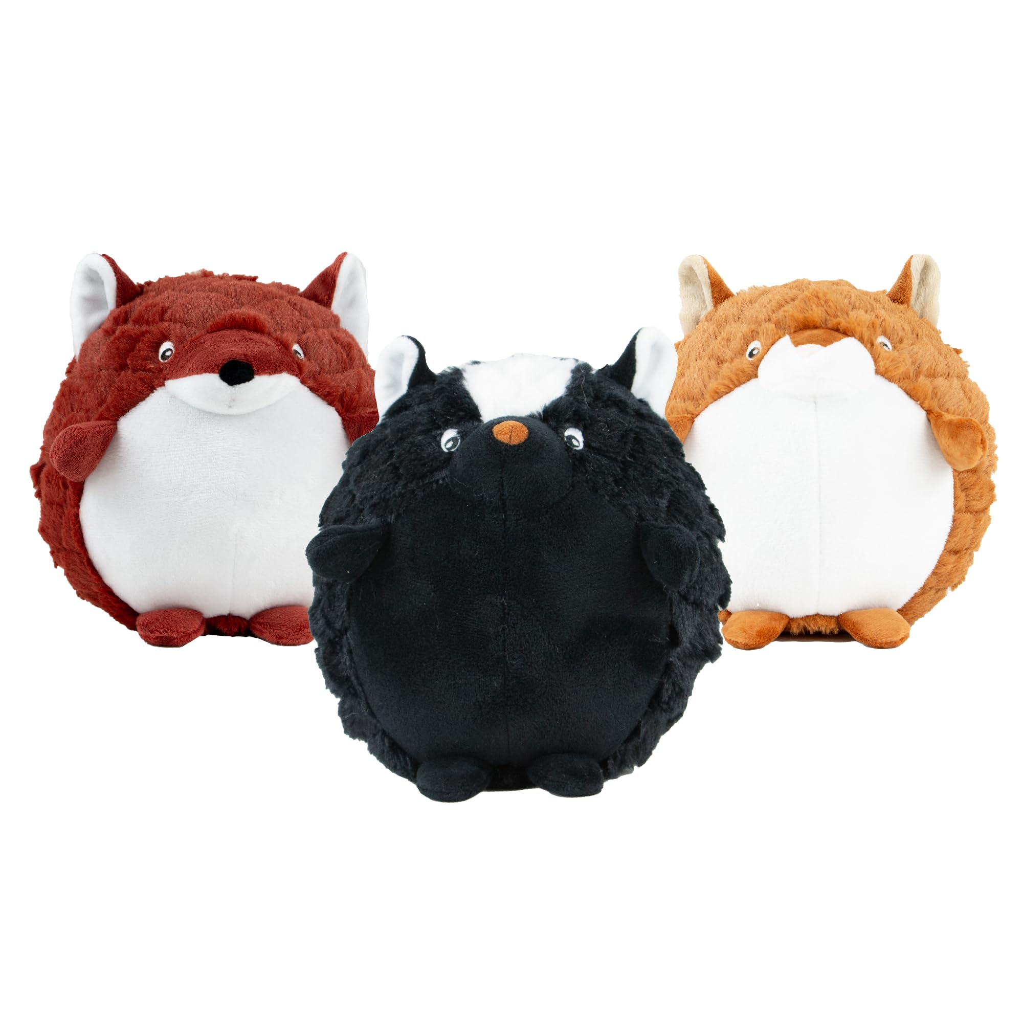 Peluche couineuse avec texture résistante et sonore thématique forêt