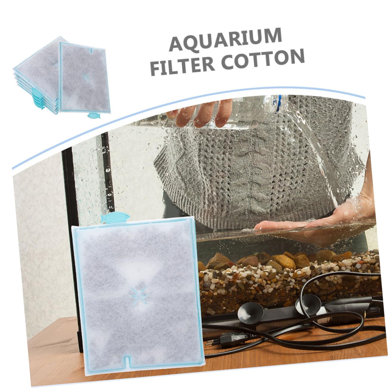 HANABASS 30piezas Esponja De Acuario Filtro De Algodón para Pecera Accesorios De Filtración Eficientes y Reemplazables Compatible