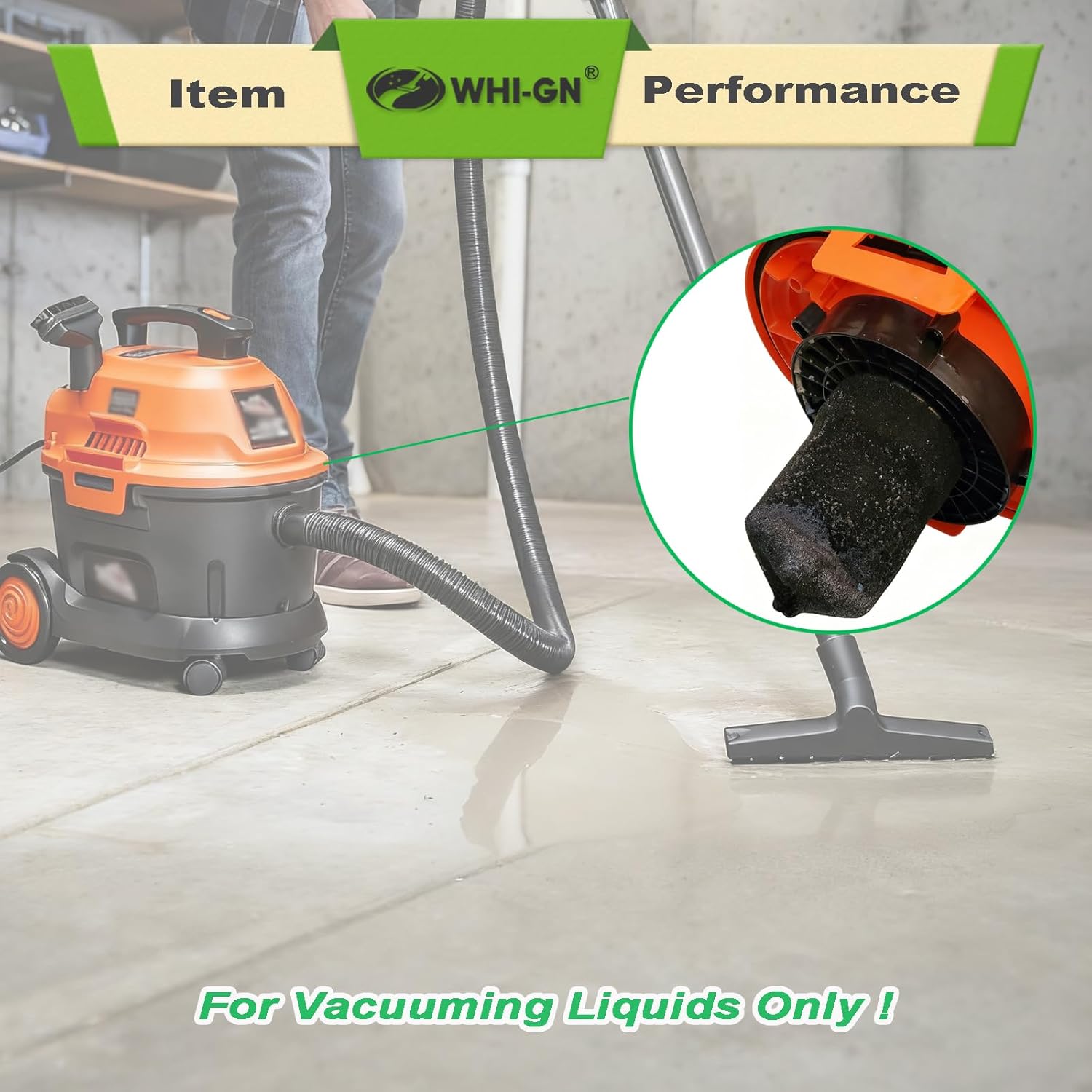 Pack 12(9+3) VRC2 Cloth Filter & VFF21 Foam Sleeve Filter, compatible with Vacmaster 2.5-3.2 Gallon Wet Dry Vacuums, Also fit for Armor All 2.5 Gallon Utility Vacs Models# AA255 AA255W AA256