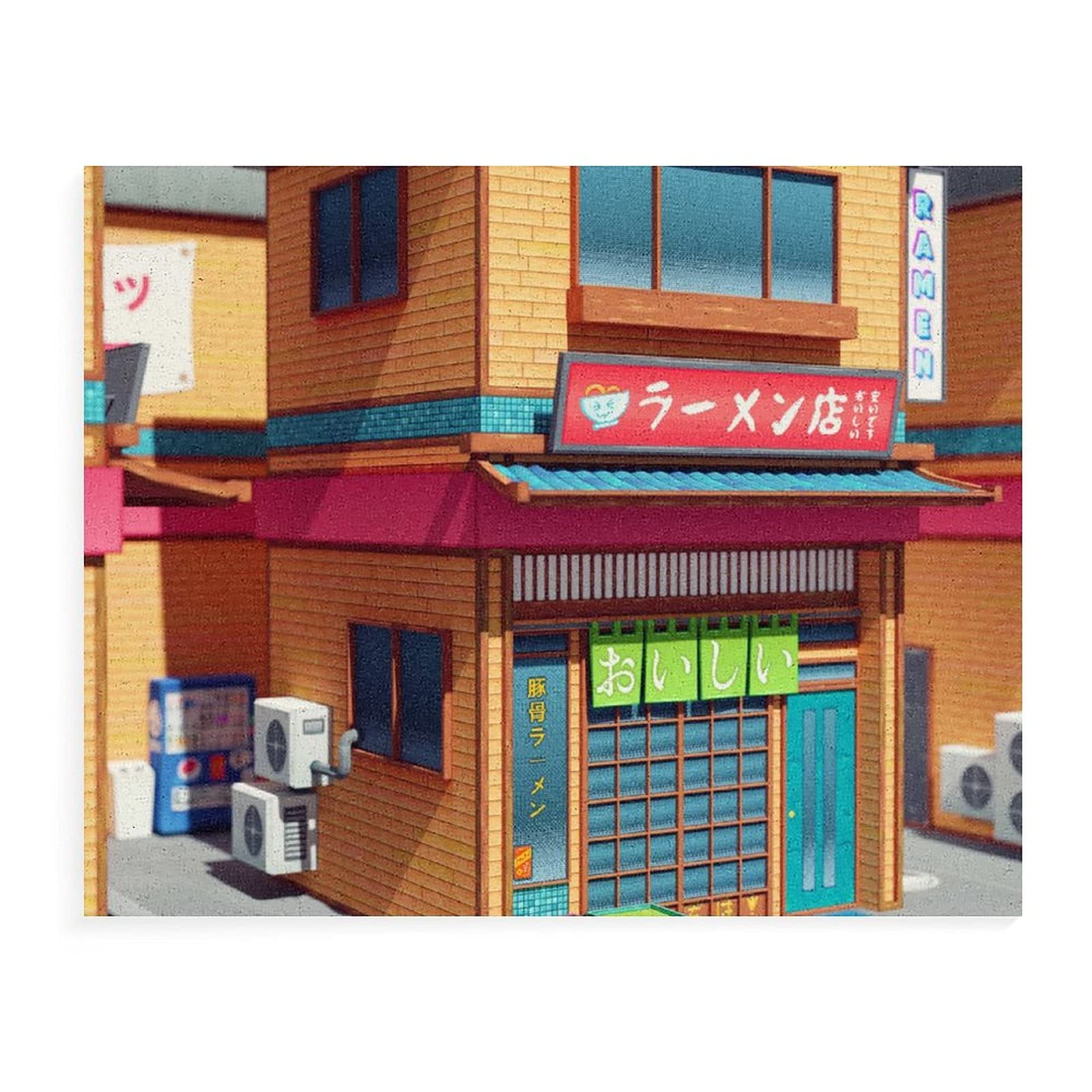 Amazon | ラーメン店 シンプル 数字油絵 数字キット塗り絵 手塗り