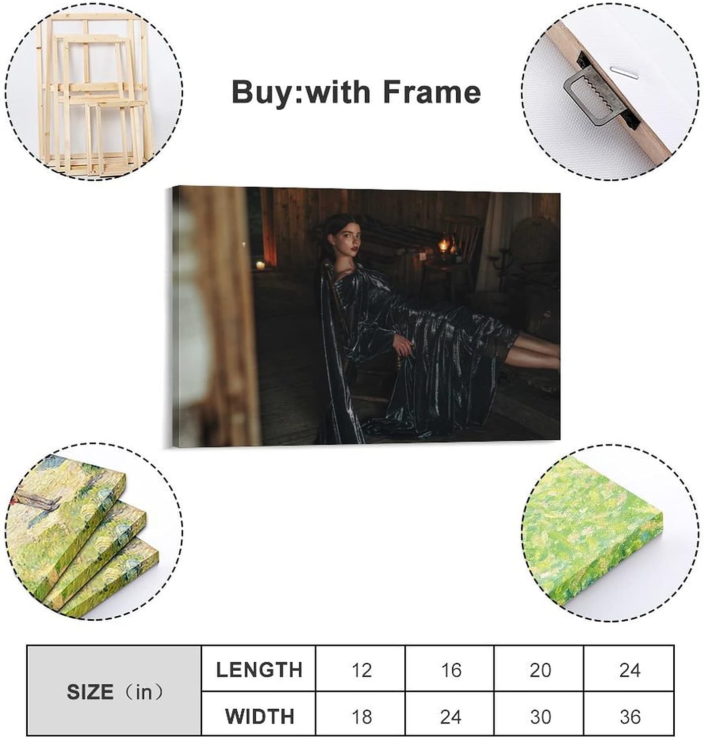 Amazon Co Jp Anya Taylor Joy セクシー アニャ テイラー ジョイ ポスター プリント キャンバス 絵画 壁アート モダン ホーム装飾 ぶら下がる ポスター 画像 壁の絵 版画 ギフトx30inch 50x75cm ホーム キッチン