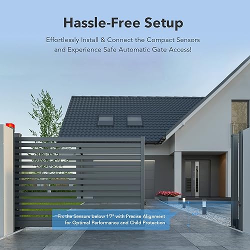 Miniatura 6 de CO-Z Kit de sensor infrarrojo para abridor de puertas, sensores de seguridad de puerta al aire libre, haz infrarrojo de fotocélula infrarroja,