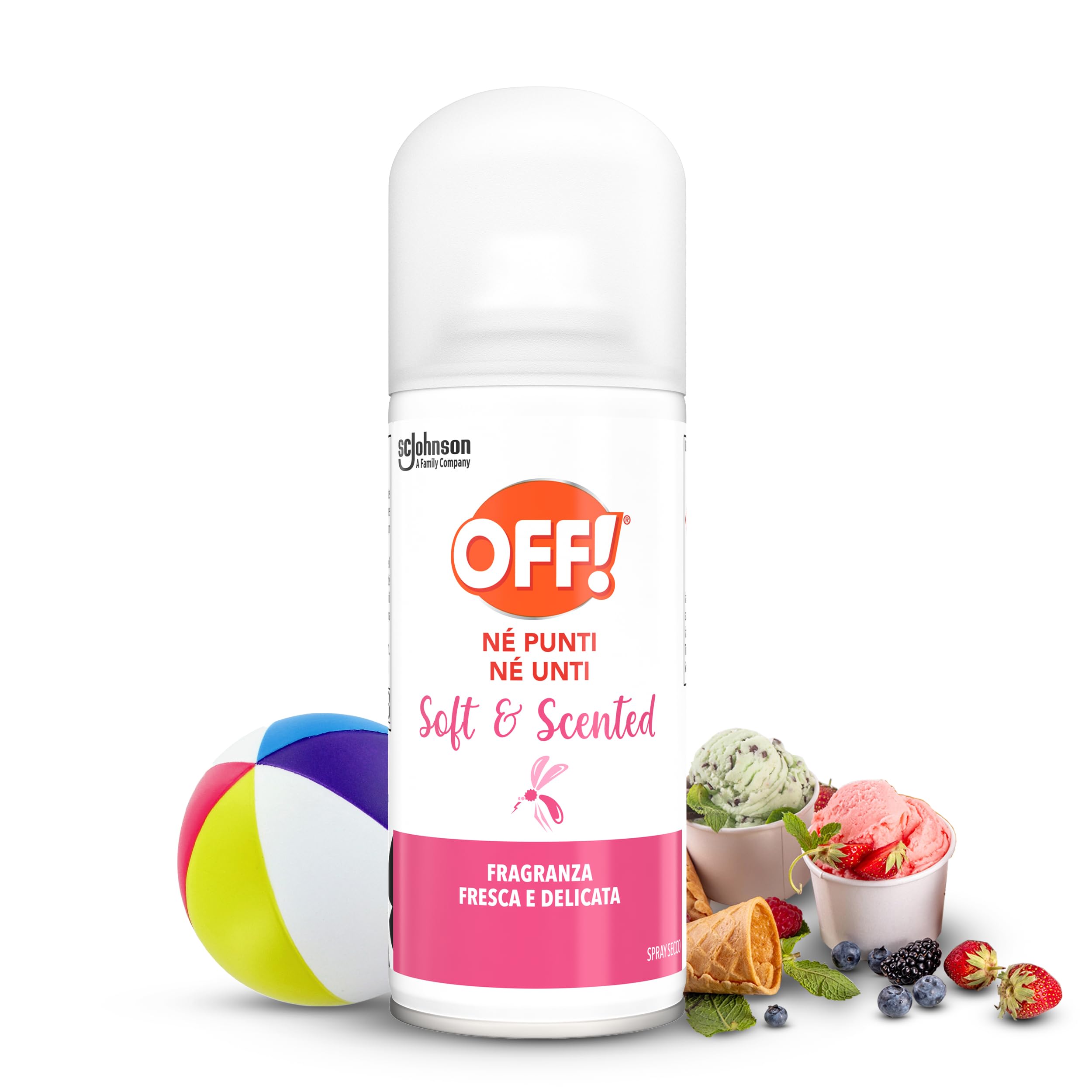 OFF! Soft & Scented Spray Secco Antizanzare, Repellente Zanzare, Leggero e asciutto sulla pelle, fragranza fresca, Protezione Efficace fino a 4 ore, 1 Confezione da 100ml