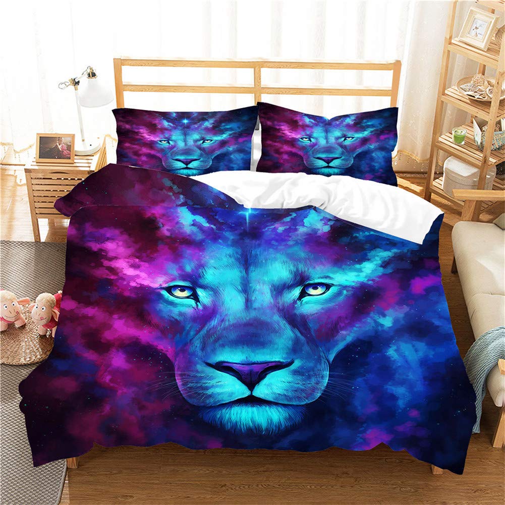 Housse de couette ciel étoilé décor de chambre nature 240cm