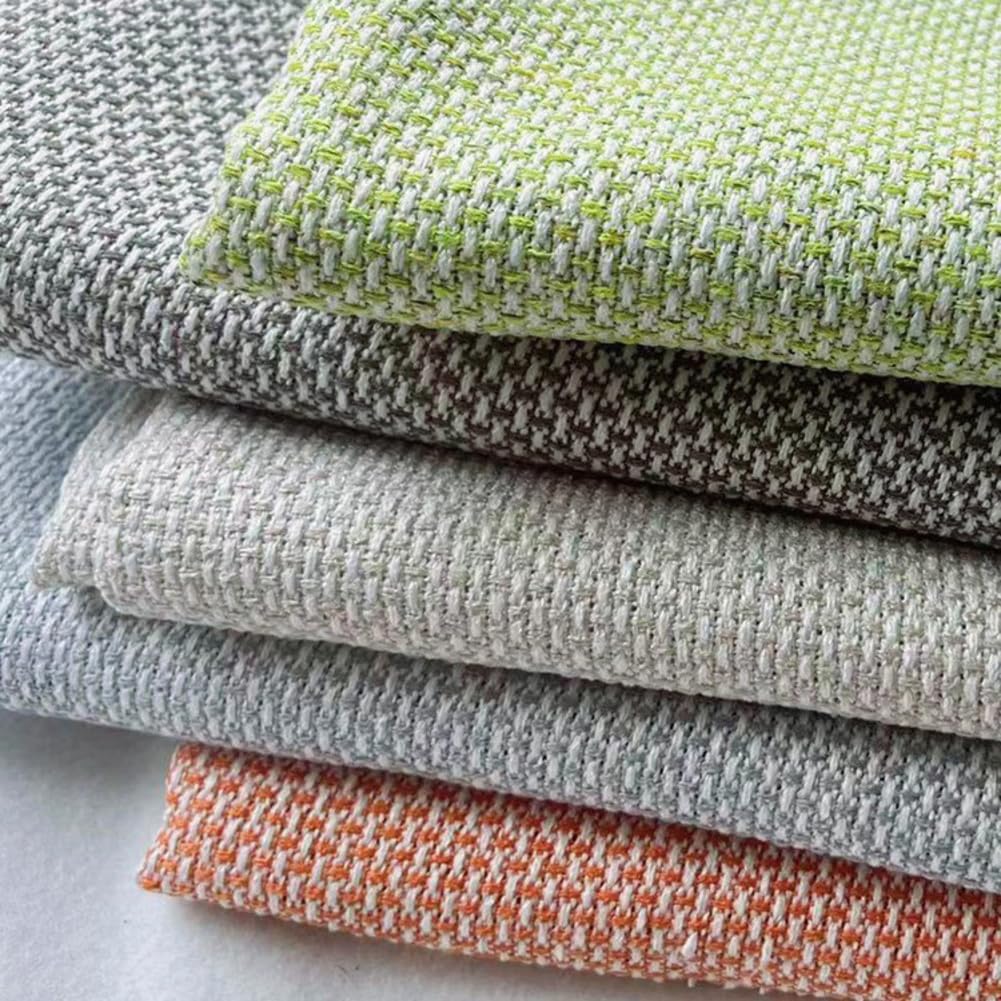 Tissu imitation lin double couleur 1,48 x 3 m Tissu décoratif doux à coudre pour chemins de table, rideaux et travaux manuels, vendu au mètre pour décoration d'intérieur