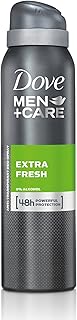 Dove Men + Care Extra Fresh Anti Perspirant Deodorant Aerosol Spray For Men, Long Lasting Anti Sweat And Body Odour, 48 Hour Protection For A Clean And Fresh Fragrance, Large Pack (3 x 150ml)