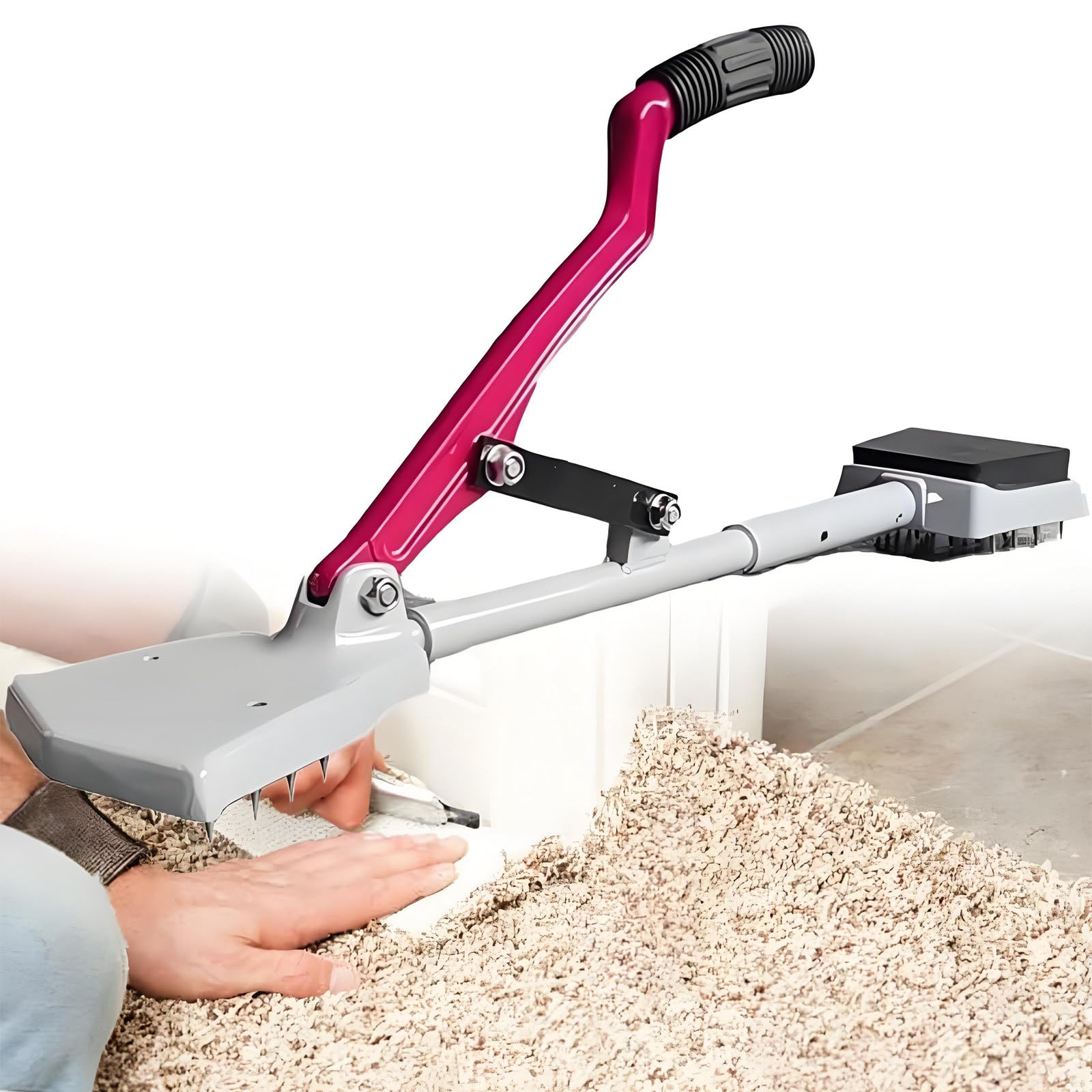 Écarteur de tapis, outil de frappe de genou facile à utiliser, outil de montage essentiel pour les projets de revêtement de sol, kit d'outils d'installation de tapis