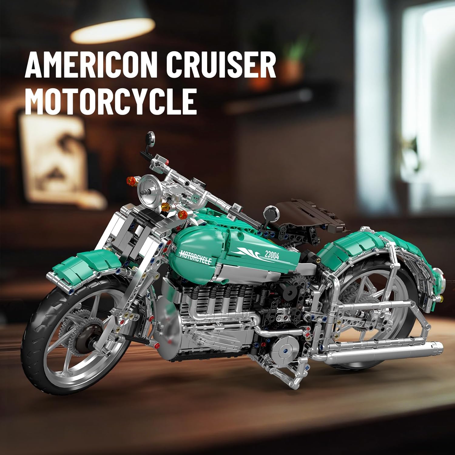 Mould King Motorcycle Building Set for Adults, Motorbike Model Toy for Display, Collectible Cool Toys Gifts for Motorcycle Fans