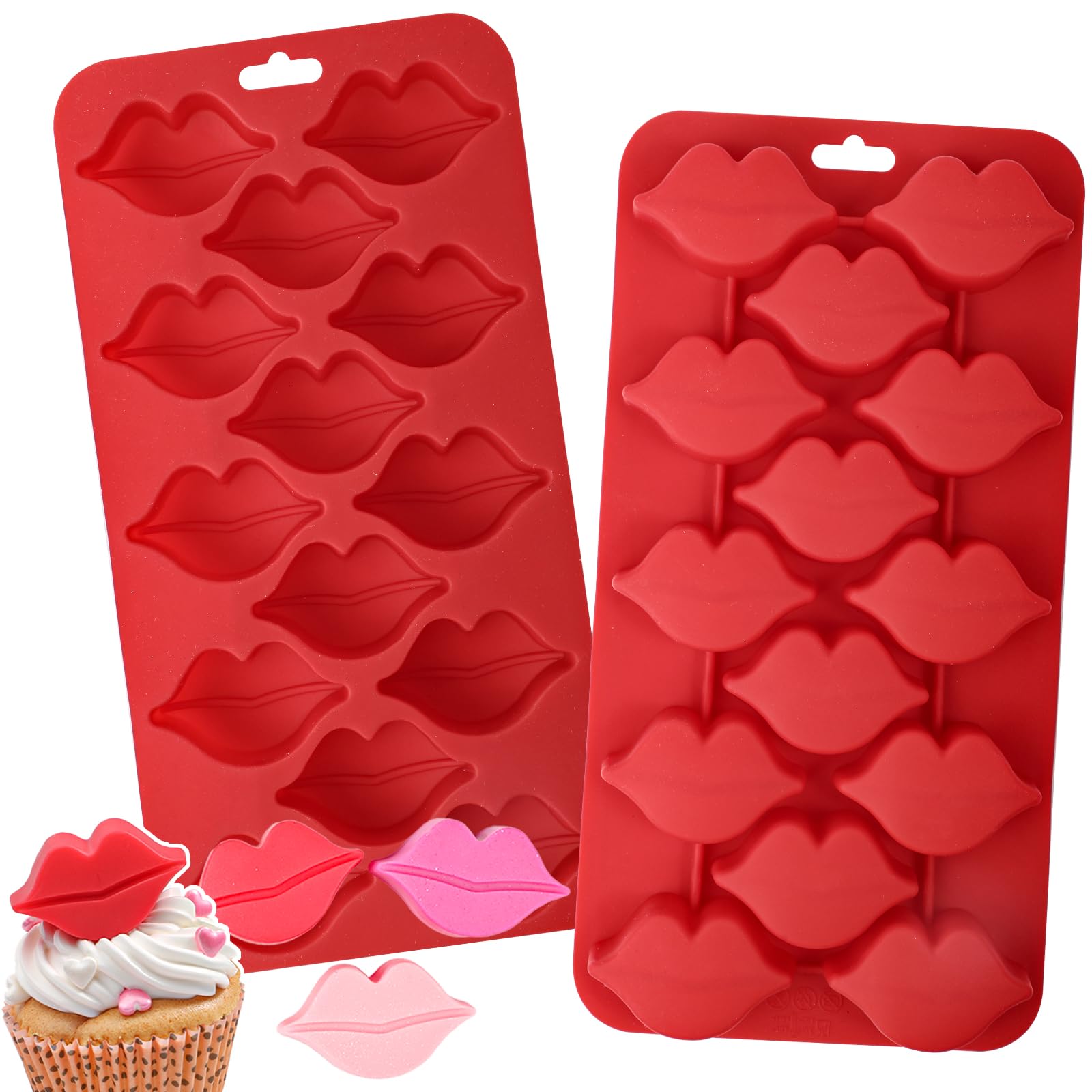 Moule chocolat silicone Webake pour vos décors de cupcakes de mariage