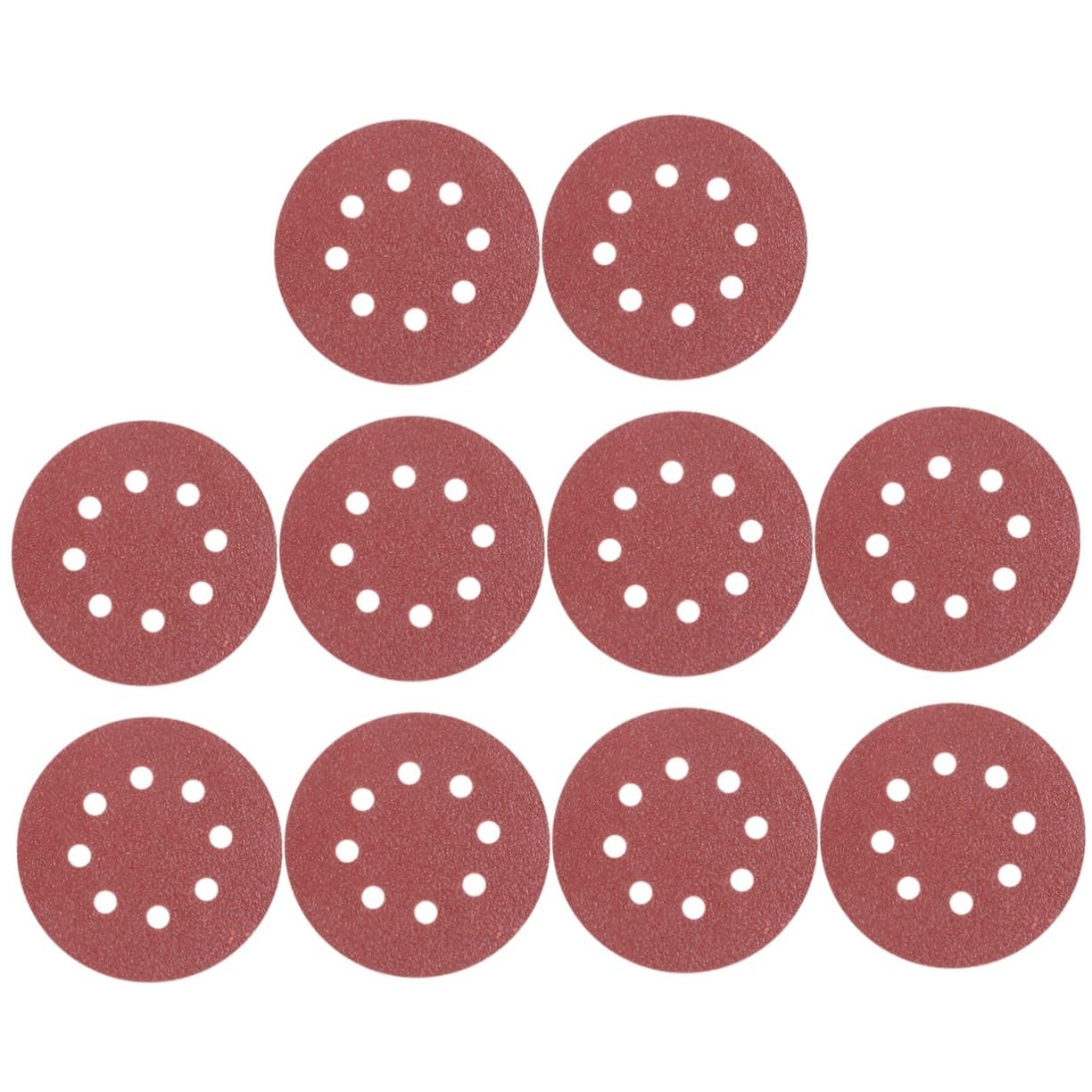 STOBAZA 50pcs 8 5 Sanding Discs Grit Circular Pads Oxide Grain Compatible with