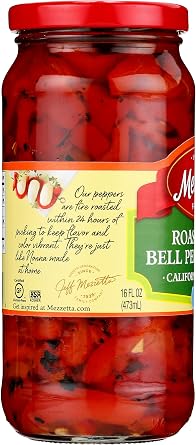 Mezzetta Mild Roasted Red Bell Pepper Strips 473ml (Pack of 2)
