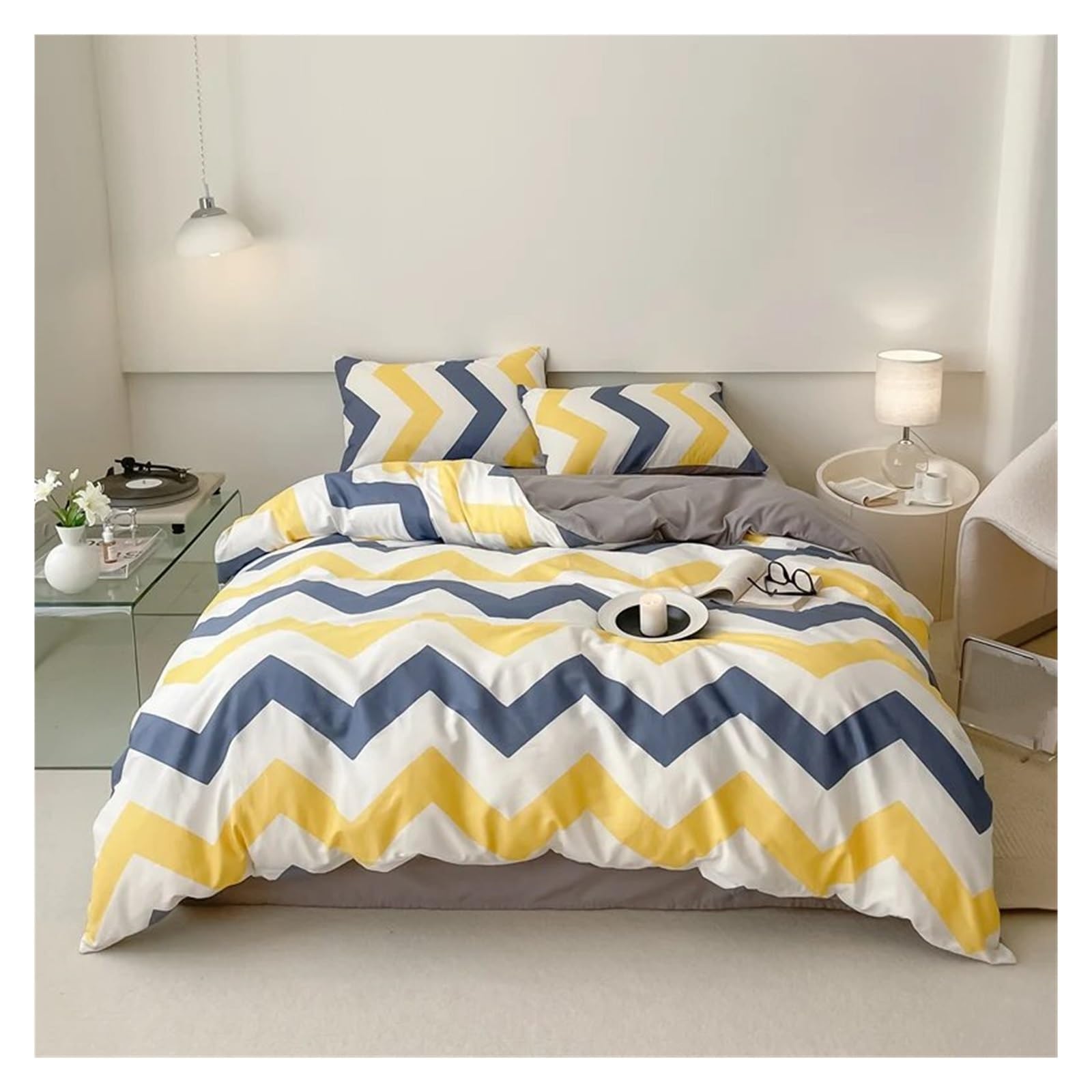 Housse de couette en coton supérieur pour lit double et queen size