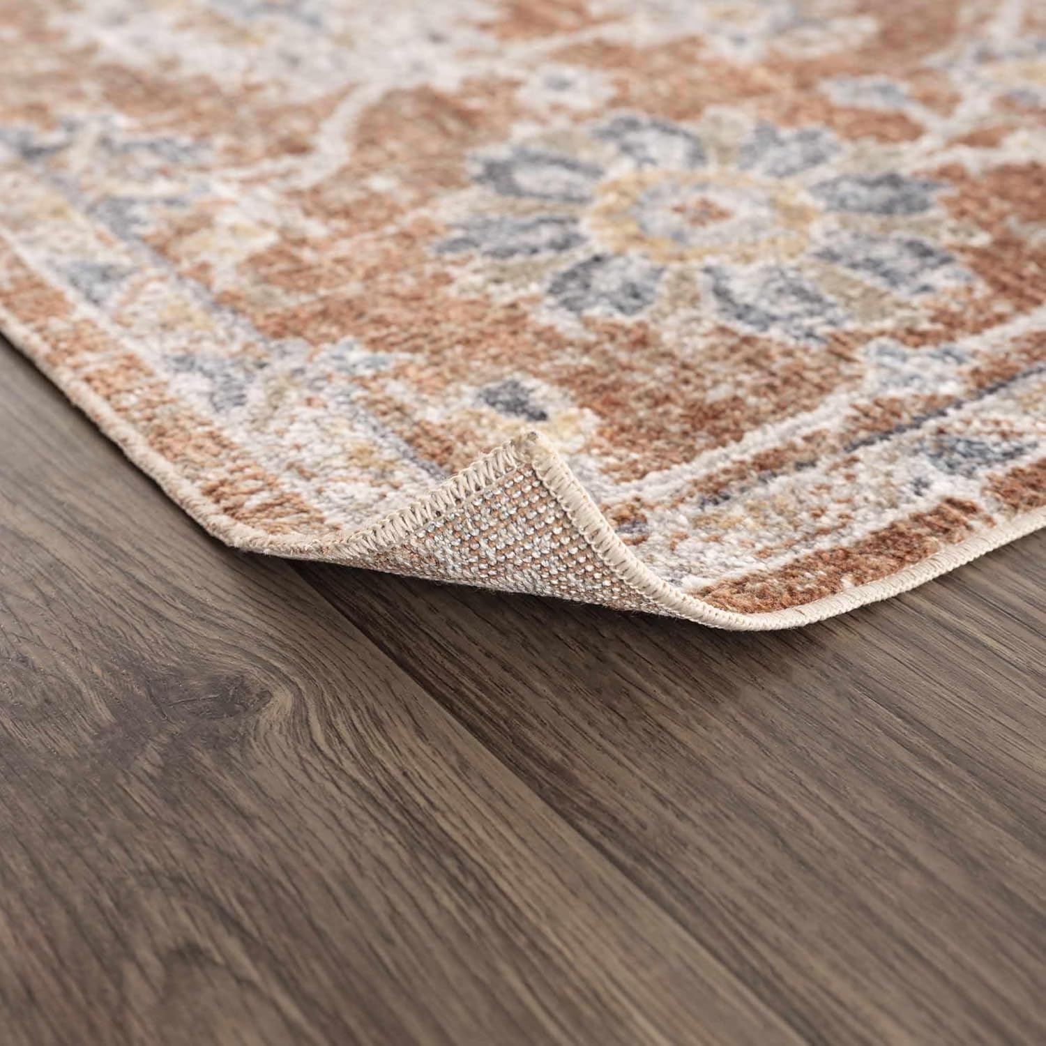 Hauteloom Anti-Slip Non Slip Rug Underlay Pad - No Skid Carpet Tape Underlay Stopper for Hardwood Floors/Tile/Mats - (4 Pack)